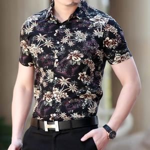 남자 댄스복 반팔 셔츠 무용 무대복 공연복 라틴 댄스