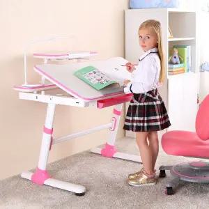 [엠리빙]자이언트 초등학생 어린이 책상 학생 주니어 아이 키즈 책상 높이 각도 조절 바른자세 중형
