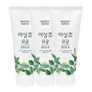 해피바스 어성초 모공 클렌징폼 200g x3