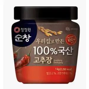 [청정원](의정부점) 순창 우리쌀로만든100%국산고추장1kg
