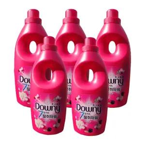 다우니 탈취파워 고농축 섬유유연제 목련과베리 1L x 5개