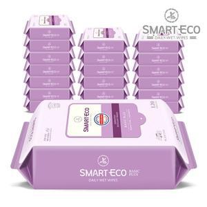 [스마트에코] 베이직플러스 120매 20팩 리필형 아기물티슈