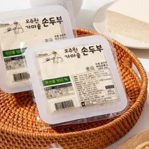 [더조은푸드] 전통방식 가마솥 손두부 2팩구성 (두부맛 선택)