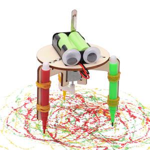 티칭스팀 STEAM 그림 그리는 진동 낙서로봇 J-30 과학 DIY 오토마타