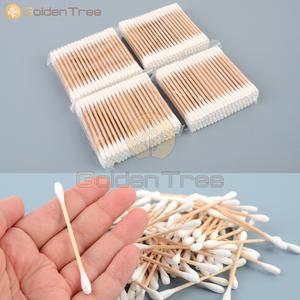 이라이프 일회용 나무 면봉 100P 4세트 순면명봉 귀청소면봉 귀파개 나무면봉 미용 위생면봉 화장면봉
