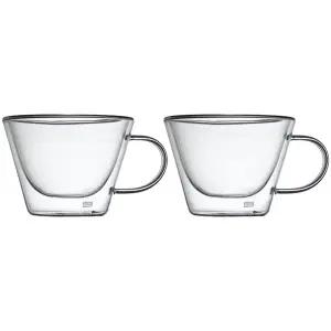 까사무띠 이중유리 카푸치노 글래스 380ml 2P세트, 1개