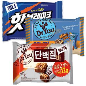 닥터유 에너지바 미니 310G(1개)+닥터유 단백질바 미니324G(1개)+핫브레이크 미니 416G(1개)