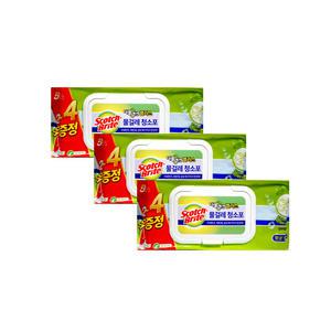 3M 스카치 브라이트 물걸레 청소포 더블액션 대형 (24매) x 3팩 (총72매)