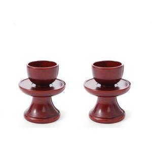 남원목기 문화재 술잔 잔대 2개 세트, 1개