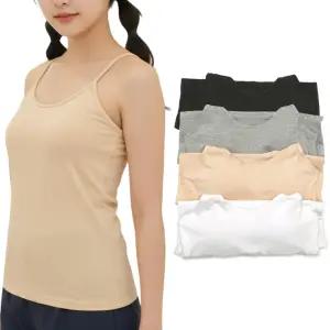 국산 BB202 주니어 면 끈 브라 런닝 2단계 중학생 고등학생 청소년 사계절 속옷 면스판 패드 탈부착