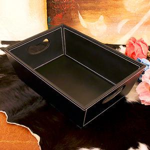 가죽 다용도 수건함 - 타월 양말 속옷 음료수 화장품 보관함 정리함 호텔 판촉도매