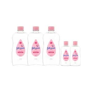 존슨즈 오일 500ml, 3개 + 증정(베이비오일 125ml, 2개)