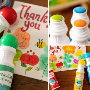 [문구티쳐] 	 민화 도트 물감 (8색세트/12색세트) 점묘화 점찍기 점점물감 점점채색 유아 미술도구