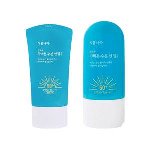 식물나라선크림 산소수 가벼운 수분 선 젤 로션 60mL X 2개 SPF50+PA++++