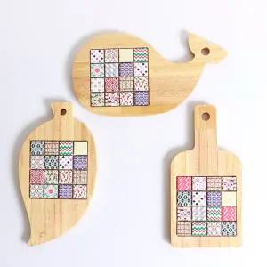 타일 냄비받침 만들기 재료 티코스터 목공 체험 diy 키트 반제품