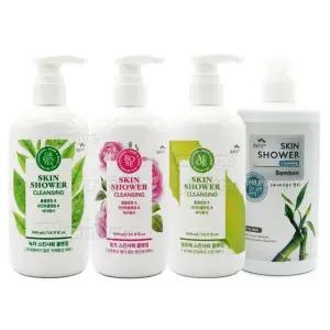 꽃을든남자 스킨샤워 클렌징 500mlx2개_녹차 로즈 알로에
