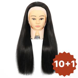 100%인조모 커트연습용 미용사 덧가발 인치별 제품