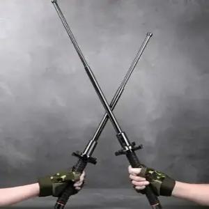 유텍터 확장형 1m 코등이형 손잡이 휴대용 삼단봉 3단봉 호신용 진압봉 무기 호신봉 호신용품