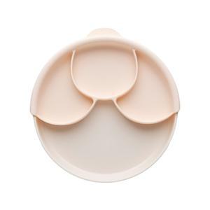 미니웨어 2세대 카사바 흡착 이유식기 식판 (디바이더 포함) 바닐라, 1개 + 피치, 1개