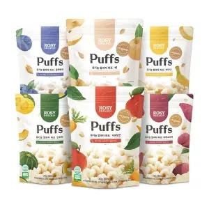 [로지오가닉] 유기농 아기쌀과자 시작퍼프 8봉