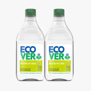 에코버 주방세제 레몬 알로에 450ml 2개세트 +펌프