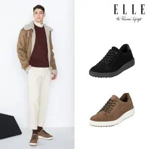[엘르] 남성 소가죽 방한 스니커즈
