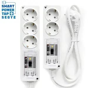 [스마트파워탭]국산 고용량 누전차단 멀티탭 2구 3구/ 4000W 에어컨 건조기 전기 히터 난로 대용량 콘센트