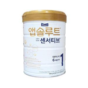 매일유업 앱솔루트 센서티브 1단계 0일~6개월까지 900g 1개