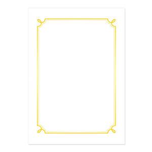 펜피아 상장용지 180g 금박 돼지꼬리 100매 A4 리본 무늬 모양 졸업장 수료증 협약서 임명장 인쇄 종이 출력 내지 100장