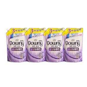 다우니 세탁세제 냄새딥클린 라벤더 클린 리필 1.4L x4개
