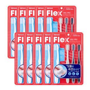 메디안 플렉스 이펙션 칫솔 4입 x10