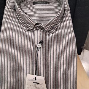 트레몰로 HC09 스트라이프셔츠 (주)세정 어반 남성 *23 봄가을 스트라이프 그레이   T