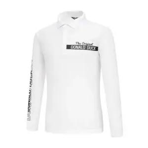 [디즈니골프][디즈니골프]남성 레터링 아트웍 긴팔 카라 티셔츠 DN1MTS007