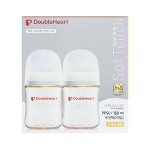 더블하트 3세대 PPSU 젖병 제뉴인화이트 160ml 트윈팩