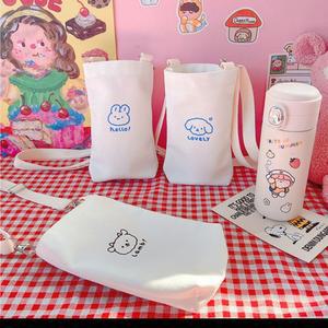 [ABNJ] 동물 에코백 텀블러 파우치 주머니 가방 물병가방 물통파우치 텀블러가방 어린이집 사은품