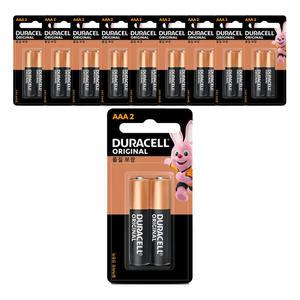 듀라셀 오리지널 알카라인 건전지 AAA 2개입, 10개