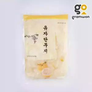 유자 단무지 1kg 원효 대용량 업소용