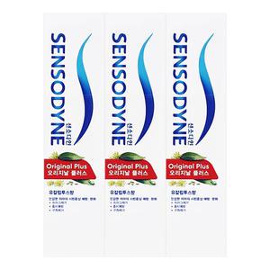 센소다인 오리지널 플러스 치약 100g 3개 시린이 민감성치약