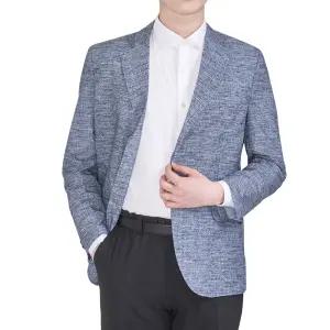 봄 여름 남성 정장 콤비 자켓 남자 체크 마이 양복 재킷 신사