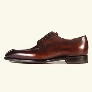 [롯데백화점]카를로스 산토스 4169 남성 유팁 더비 슈즈 파티나 / 색상(붉은 브라운)JS