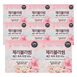 온더바디 체리블라썸 휘핑비누 90g 8개 / 세수 세안 목욕 클렌징 비누