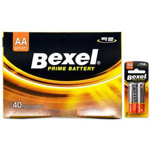 벡셀 AA 알카라인 건전지 40알( 1갑 20카트) 1.5V