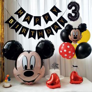 [재미제이] 디즈니 미키마우스 생일파티풍선세트 숫자풍선포함