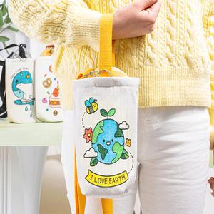 보냉 방수 텀블러백 어린이 물병 보온 가방 물통 파우치 미니 에코백 크로스 컬러링 색칠 드로잉 재료 diy 보틀커버 홀더