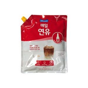 매일 연유 1kg 오리지널 파우치  가당연유 국산원유