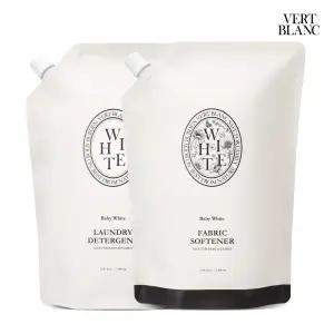 베르블랑 천연 아기세제/섬유유연제 리필 1L 2개