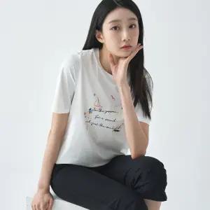 냉감 프린팅 반팔티셔츠 LSTSO455_WH