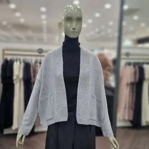 [시슬리]사이드 배색 언발 가디건 (SAKCF1461 멜란지그레이)_DJ