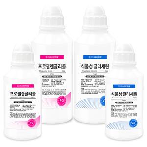 크로바 VG PG 식물성 글리세린 프로필렌글리콜 500g / 1kg 액상 첨가제 천연 화장품 비누 슬라임