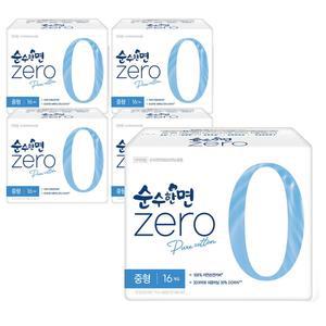 깨끗한나라  제로zero 중형 16개입x5팩